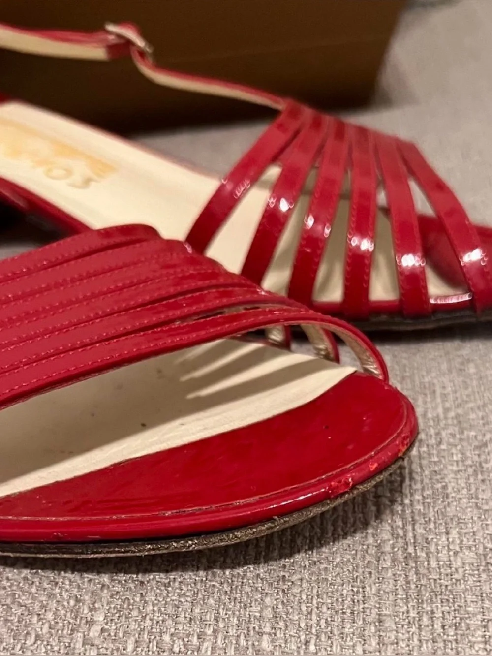 Vintage Salvatore Ferragamo Creations Red Sandals Approx 9.5 Limited Edition